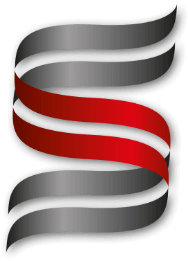 Logo-Design in Form des stilisierten Buchstabens S in DNS-Optik