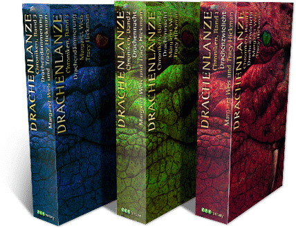 Gestaltung von drei Bucheinbänden für eine Fantasy-Romanreihe