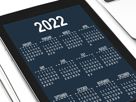 Ein Tablet-Computer mit einem Terminkalender