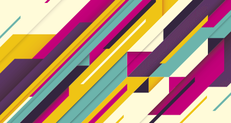 Abstrakte Illustration mit diagonalen Balken